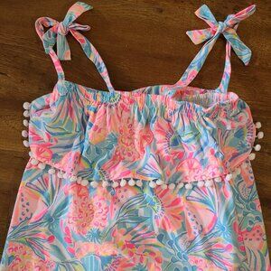 Lilly Pulitzer Top with ribbon ties